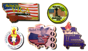 custom skillsUSA trading pins and medals