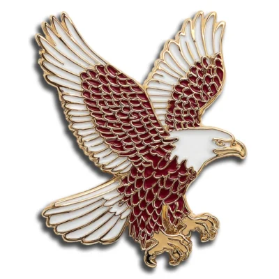 Die struck soft enamel pins for trading and collecting.