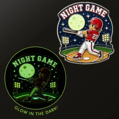 Glow in the dark enamel