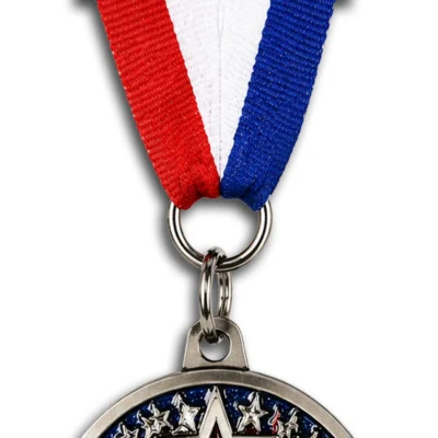 Custom medals with elegant neck ribbons
