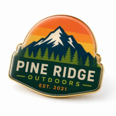 Custom offset printed lapel pins