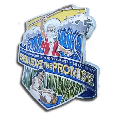 Custom trading pins with uv print.