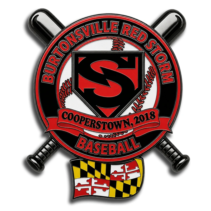 Custom soft enamel team pins