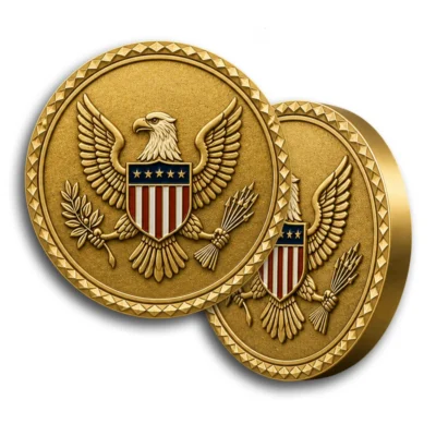Diamond edge custom challenge coins