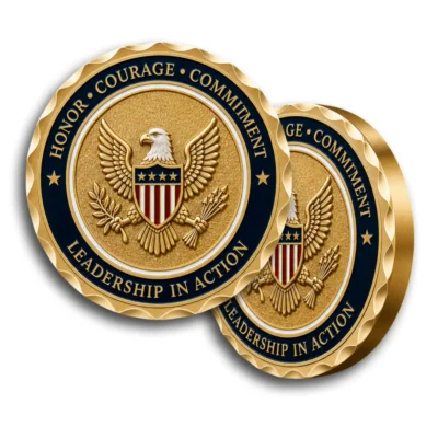 Pedal cut edged custom coins