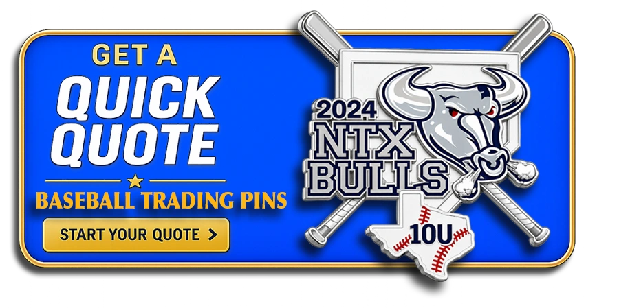 Custom baseball pins quick quote