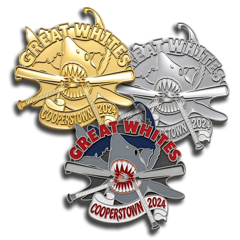 Custom enamel pins for your Baseball team