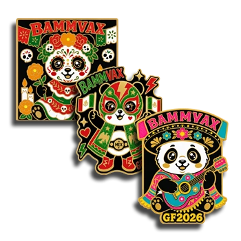 Custom soft enamel trading pin set with glitter for Destination Imagination