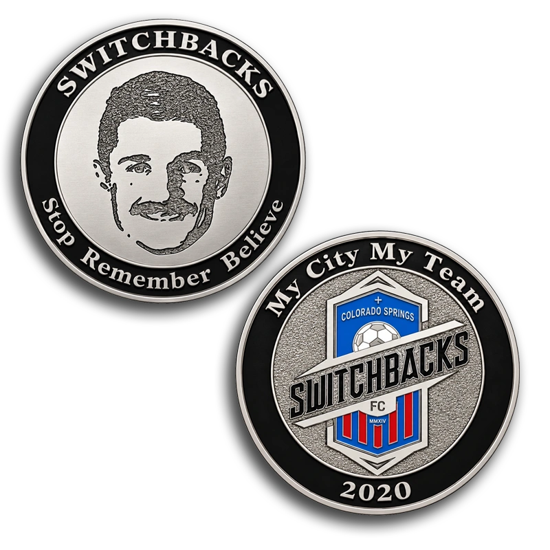 Switchbacks Soccer 2020 challenge coin